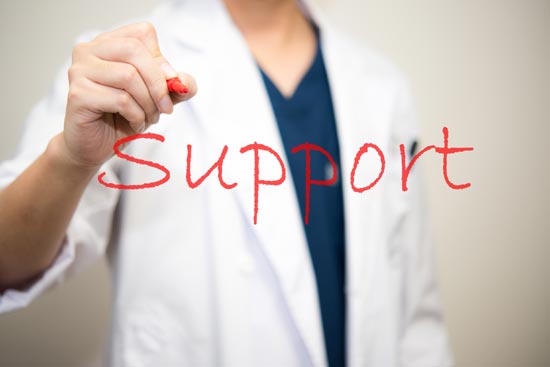 医師のサポート